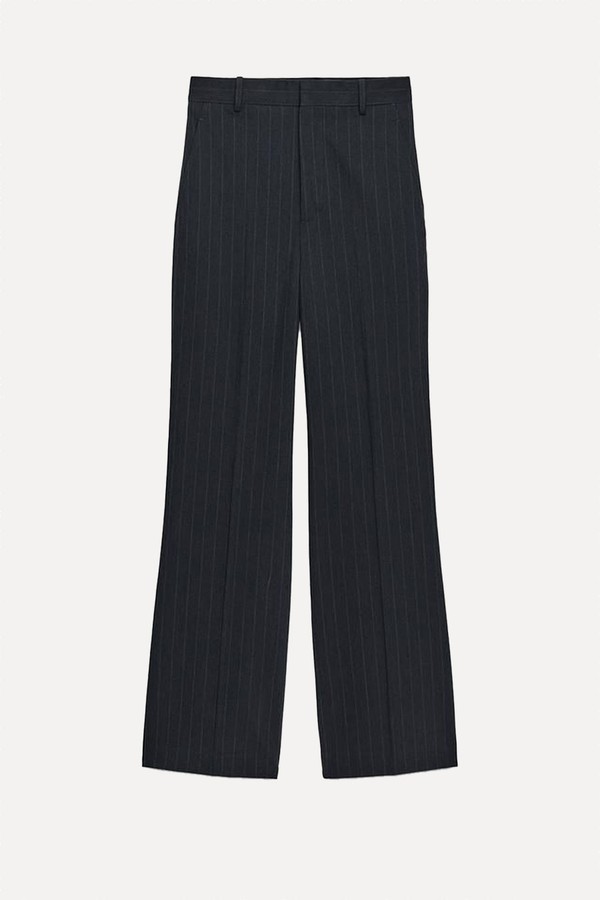 High-Waist Pinstripe Trousers from Zara