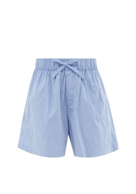 Striped Organic-Cotton Pyjama Shorts from Tekla
