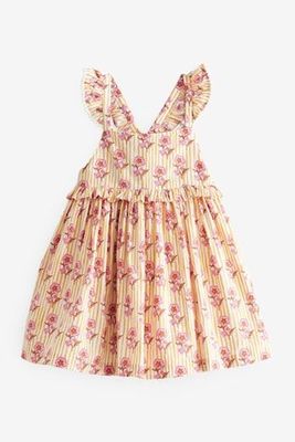 Printed Cotton Frill Dress from Next