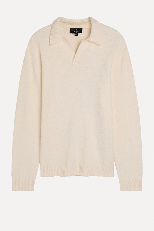 Knitted Logo Bouclé Polo Jumper from Represent