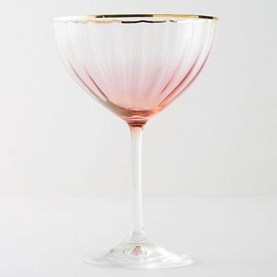 Waterfall Coupe Glass from Anthropologie