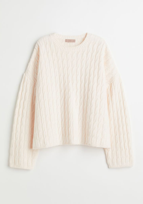 Wool-Blend Cable-Knit Jumper from H&M