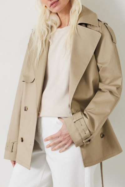 Stella Short Trench Jacket from Hush 