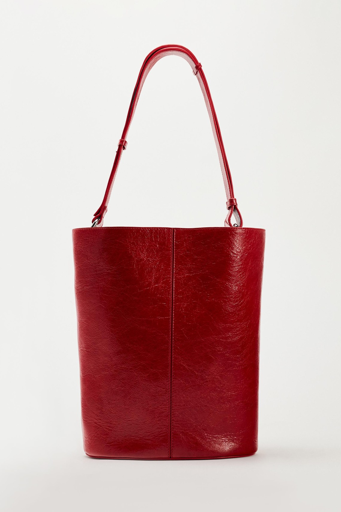 Leather Shoulder Bag from Zara