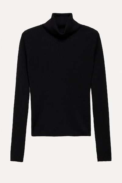 Wool Blend Turtleneck Sweater from Mango