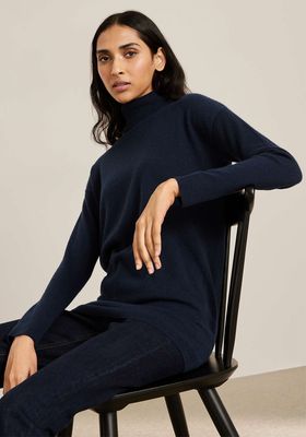 Cashmere Relaxed Roll Neck Sweater from John Lewis & Partners