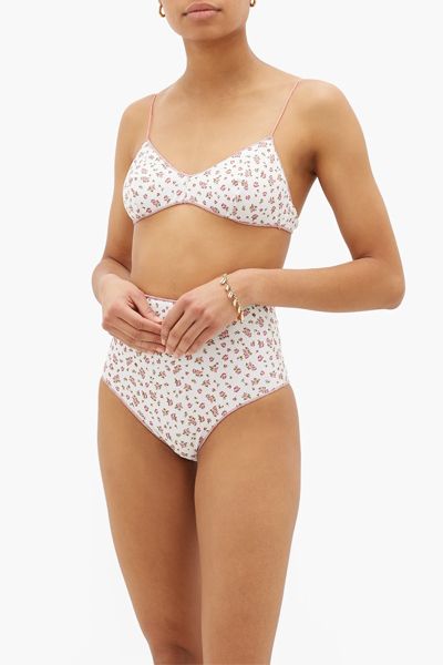 Fantasy Stories High-Rise Floral-Print Bikini from Osérée