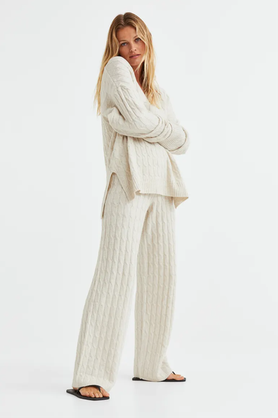 Cable-Knit Trousers from H&M