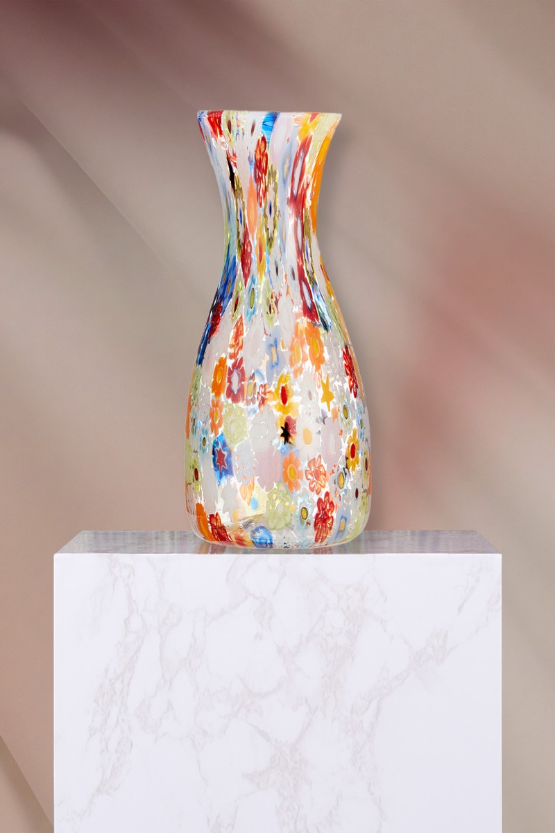 Millefiori Murano Glass Carafe from Rebecca Udall