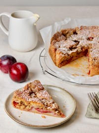 Plum Crumble Cake