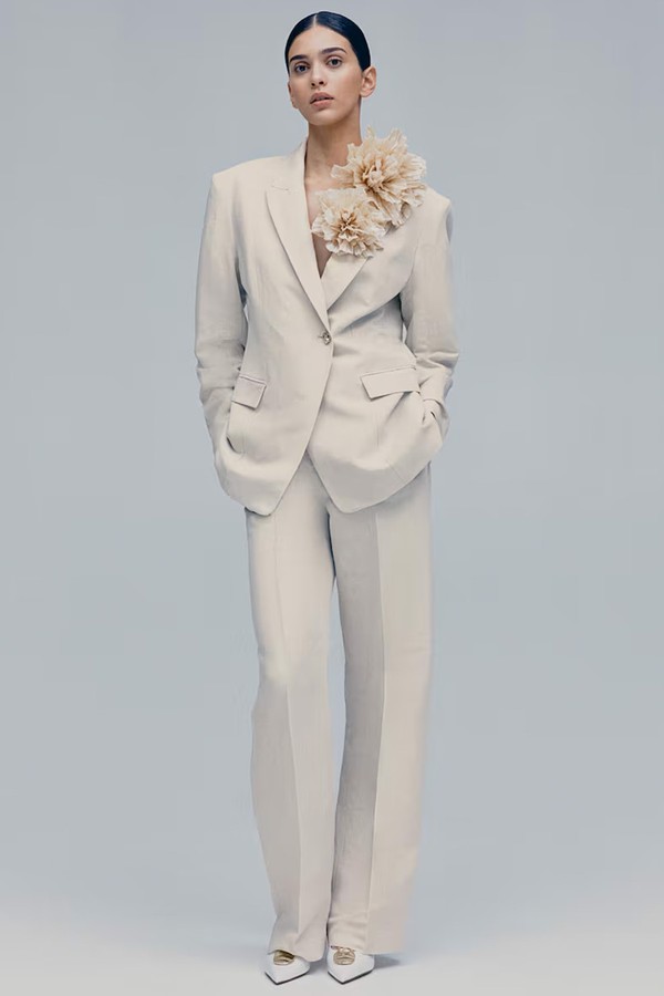 Linen Blend Trousers from H&M