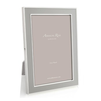 Chiffon Enamel & Silver Frame