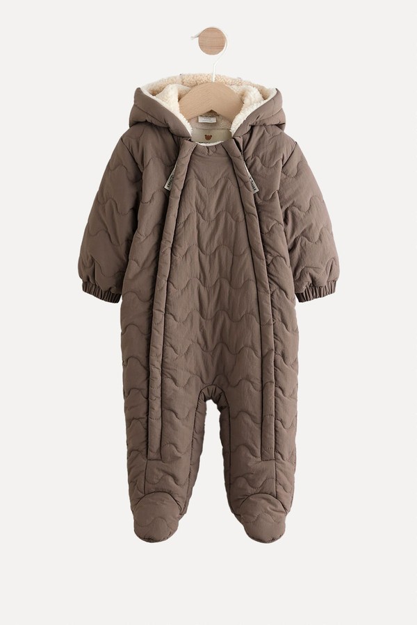 Hooded Nylon Baby All-In-One from Next