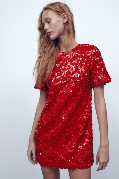 Short Sequin Dress, £109 | Zara