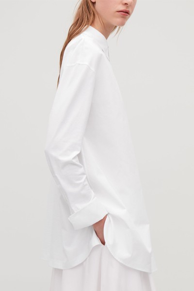  Jersey Woven Shirt With Pleat from COS