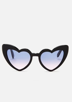 Loulou Heart Shaped Sunglasses from Saint Laurent