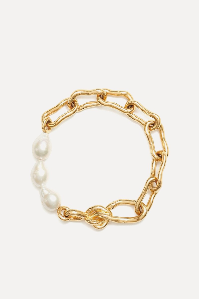 Molten Pearl & 18kt Gold Plated Bracelet from Missoma