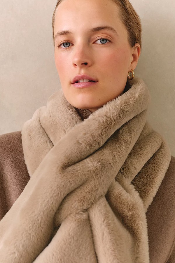 Recycled Faux Fur Scarf