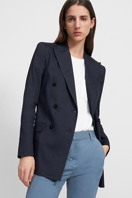 Double-Breasted Blazer In Good Linen