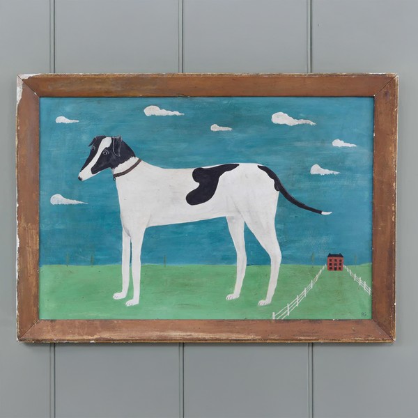 Naive Painting Of A Dog from Studio Hám