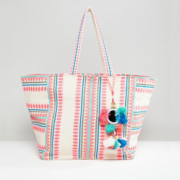 Bondi Geometric Beach Tote Bag from Accessorize