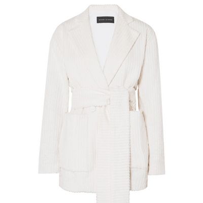 Belted Cotton-Corduroy Blazer from Michael Lo Sordo