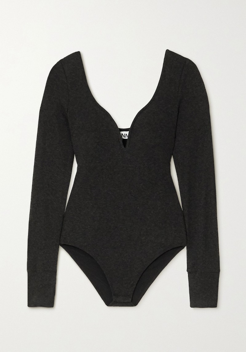 Stretch-Jersey Bodysuit from Ganni