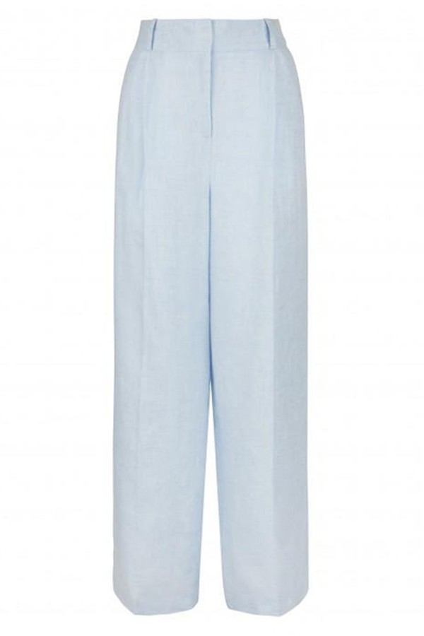 Wide-Leg Linen Trousers from Jaeger