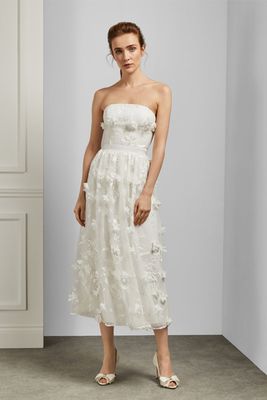 Wittny, Strapless 3D Lace Bridal Gown from Ted Baker