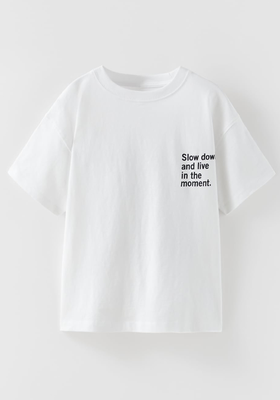 Slogan Print T-Shirt