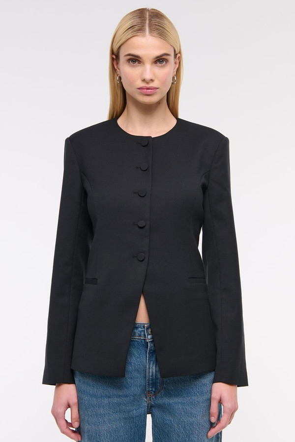 Collarless Suiting Blazer from Abercrombie & Fitch