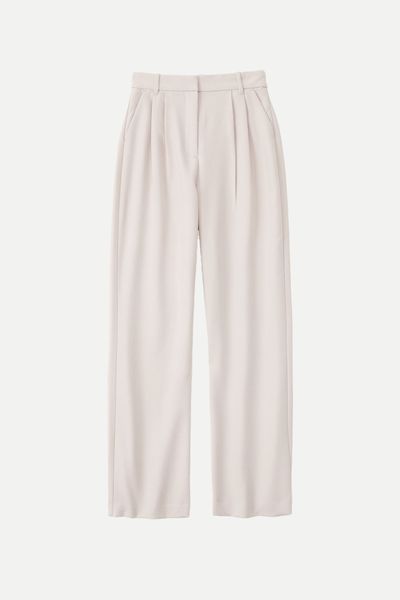 Curve Love A&F Sloane Tailored Wide Leg Pants