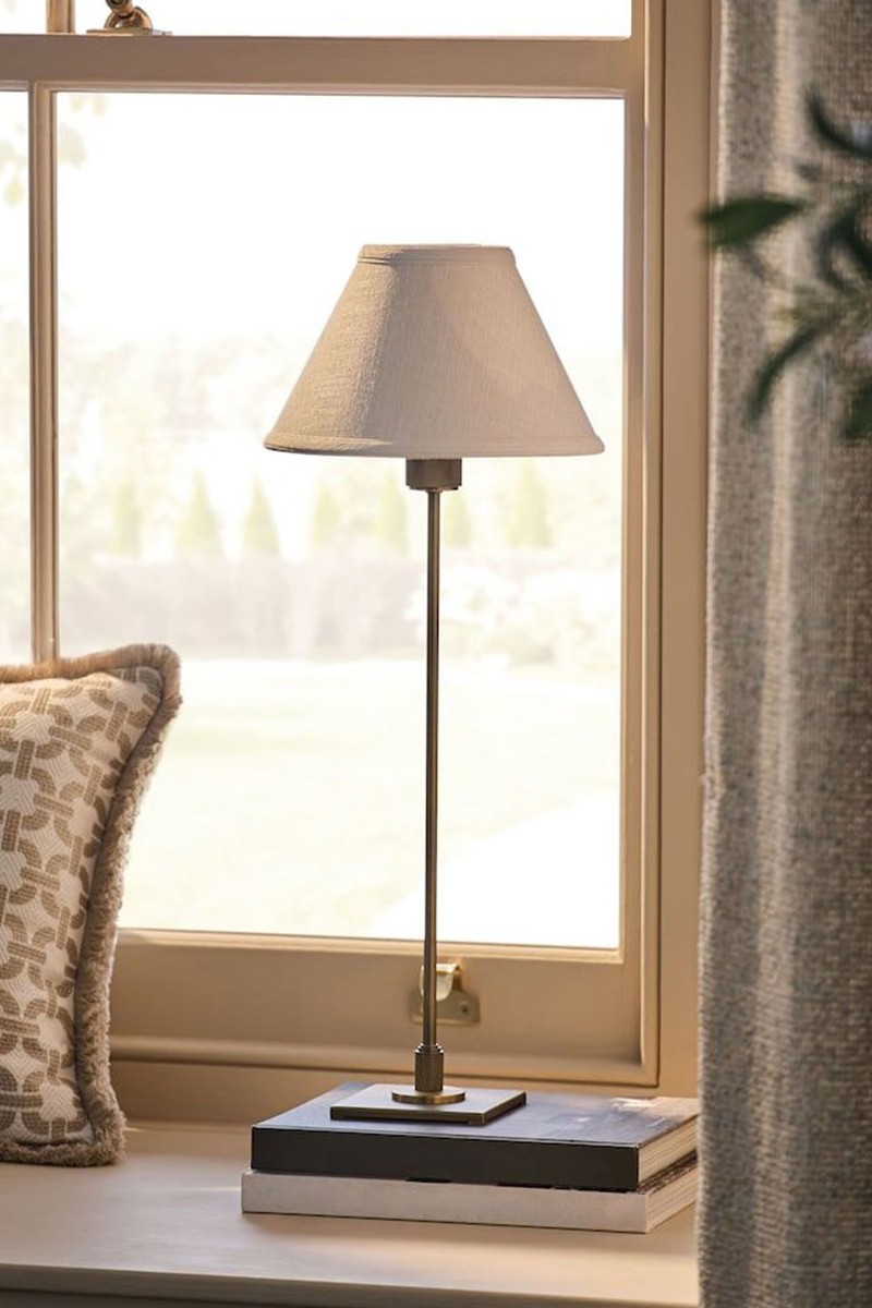 Brass Kempton Rechargeable Wireless Table Lamp from Next