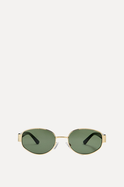 Sunglasses With Metal Temples 