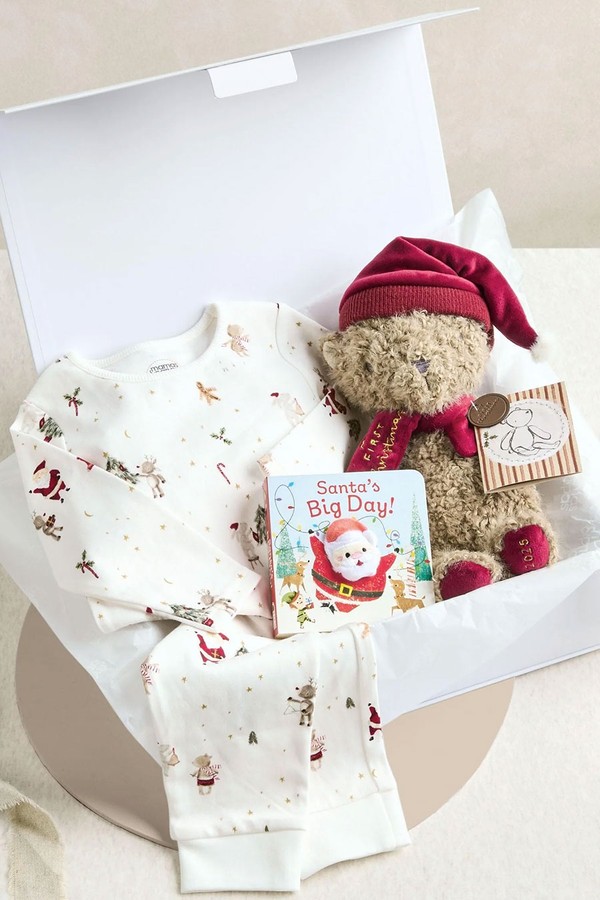 Night Before Christmas Pyjamas & Teddy Bear Gift Box from Mamas & Papas