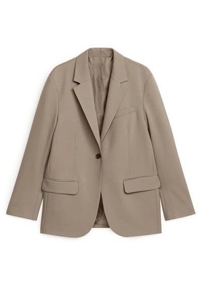 Oversized Wool Hopsack Blazer from Arket