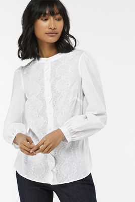 Tabitha Embroidered Pure Cotton Shirt