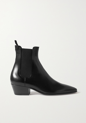 Vassily Leather Ankle Boots from Saint Laurent