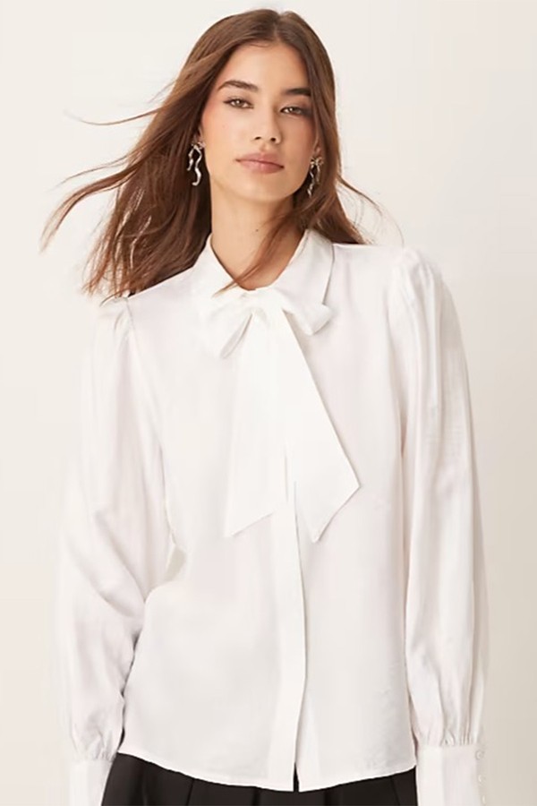 Pussy-Bow Neck Detail Blouse from YAS