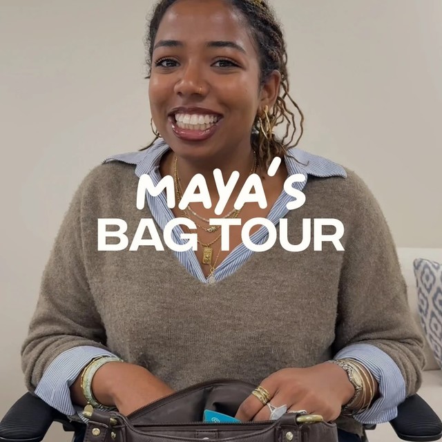 @mayaomare’s bag is giving Jane Birkin, working overtime. Watch on to see what treasures she keeps
