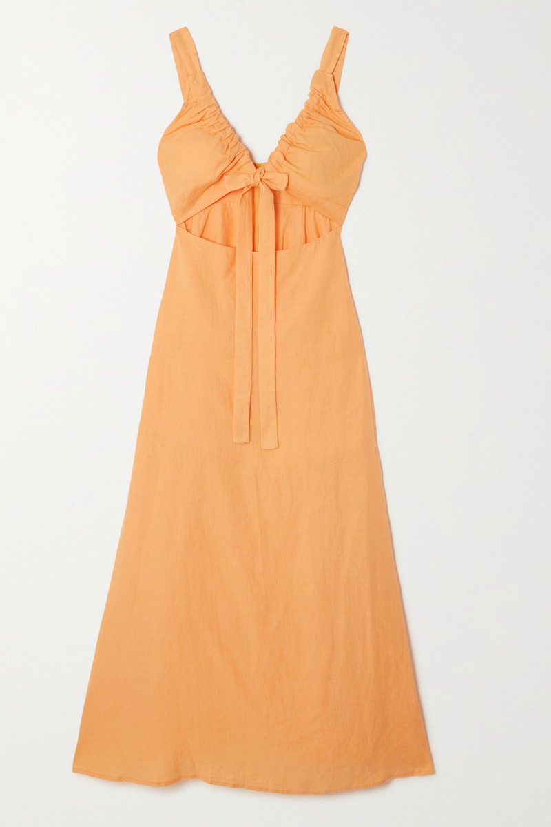 Tobago Cutout Hemp Maxi Dress from Bondi Born