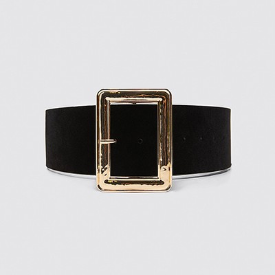 Velvet Belt With Square Buckle from Zara