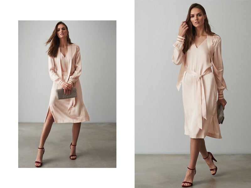 Ray Satin Long Line Shirt Dress, £135 (was £225)