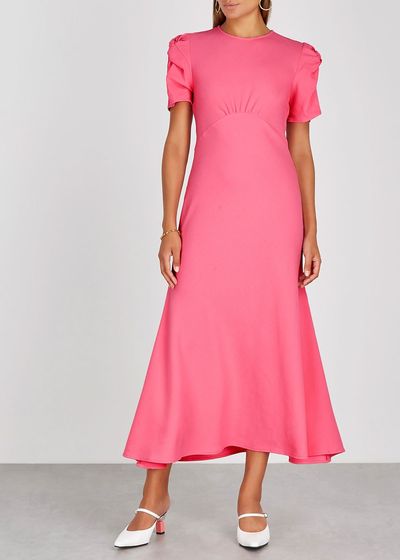 It's Up To You Pink Wool Midi Dress from Maggie Marilyn