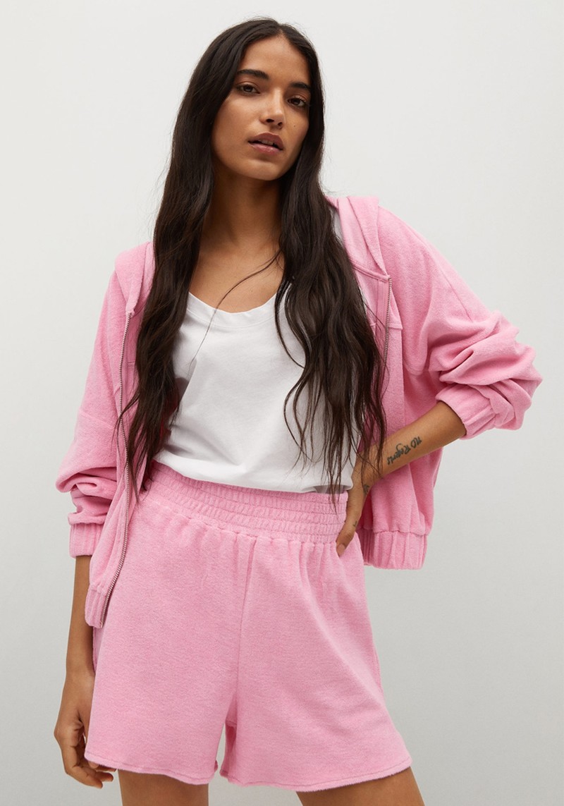 Towel Texture Cotton Shorts from Mango