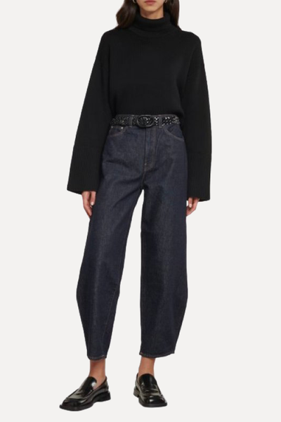 Dark Navy Barrel Jeans from Totême