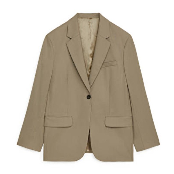 Oversized Wool Hopsack Blazer from Arket