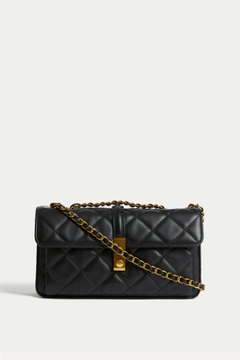 Quilted Chain Strap Cross Body Shoulder Bag from M&S