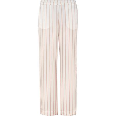 Striped Silk-Satin Pyjama Pants from Asceno