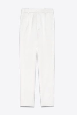 High-Rise Pants In Silk Satin from Saint Laurent